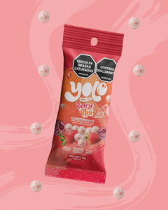 Berry Bliss (1 und) | Chocolate saludable relleno de arroz y frijol, cubierto de chocolate blanco y frutos rojos en un dulce sin azúcar