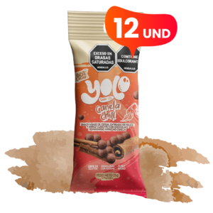 Canela Chill Snack saludable de arroz y frijol cubiertos de cacao oscuro al 60% - sabor natural a canela, sin azúcar (x12)